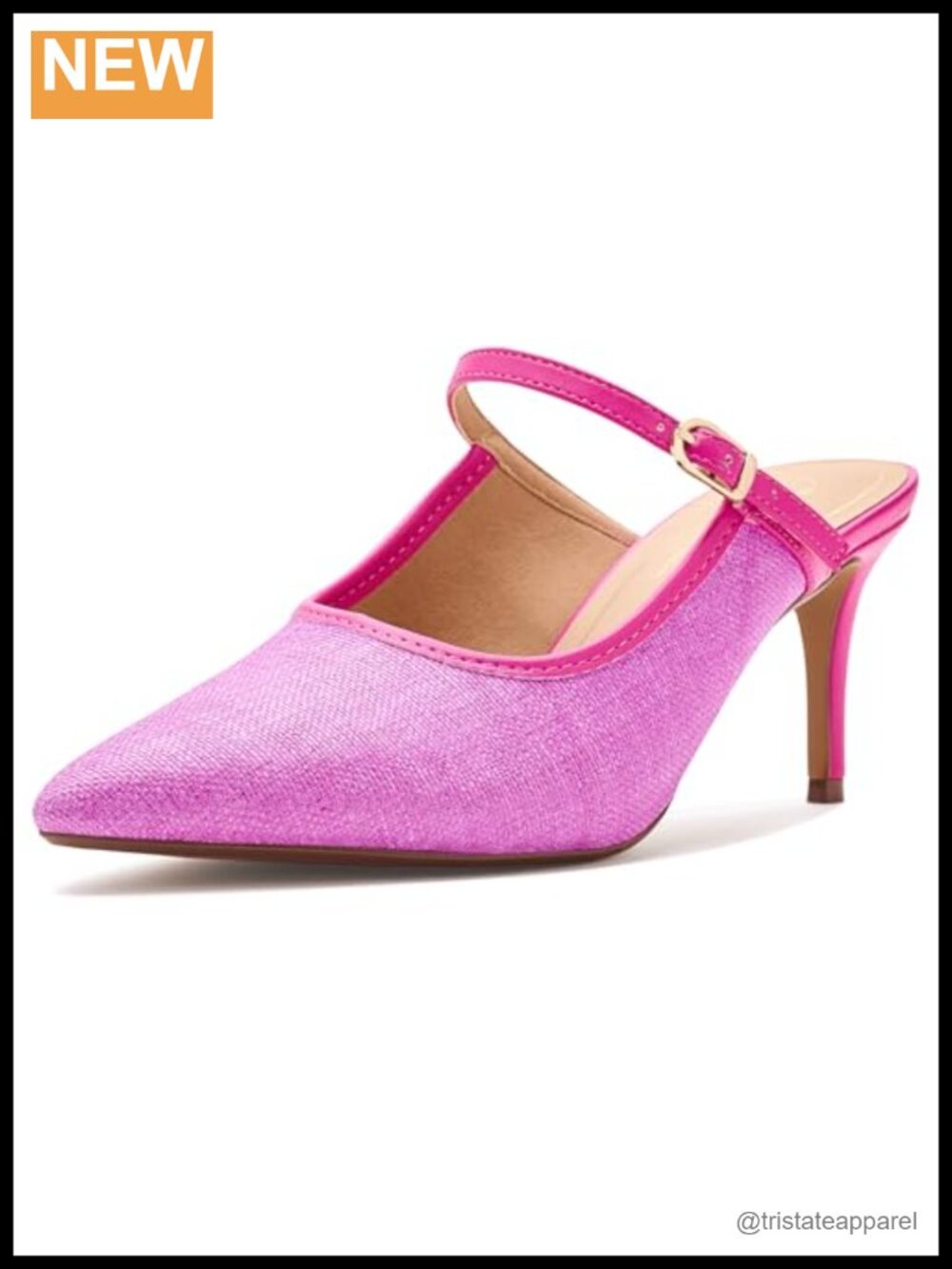 Journee Collection Pointed Toe Slip-On Stiletto Heel Pump